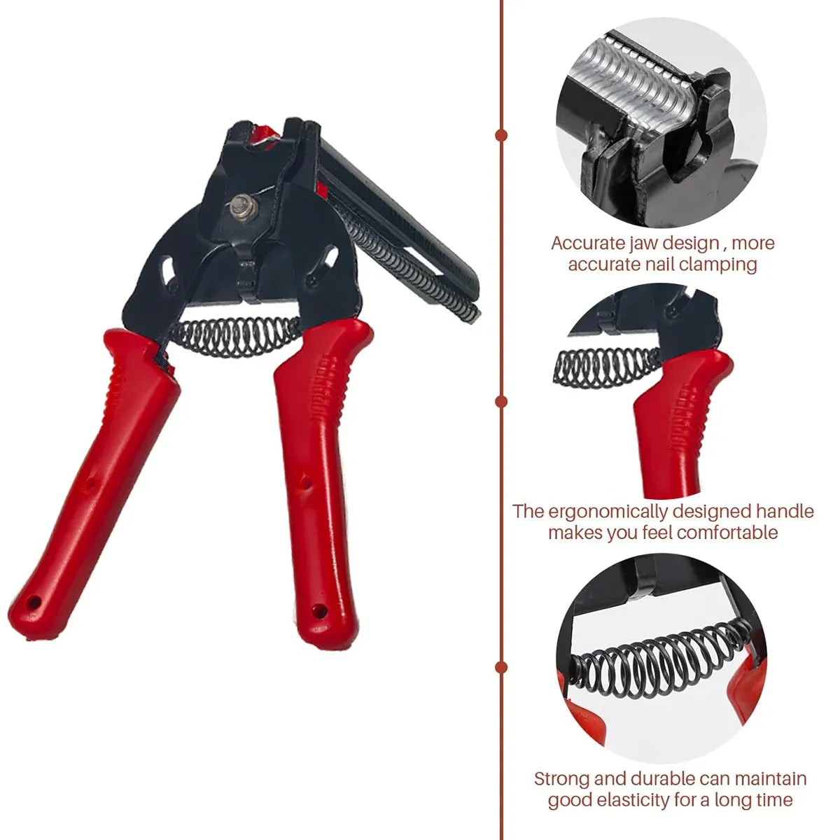 M-Type Nail Ring Pliers Professional Steel Cage Fastener Installation Tool