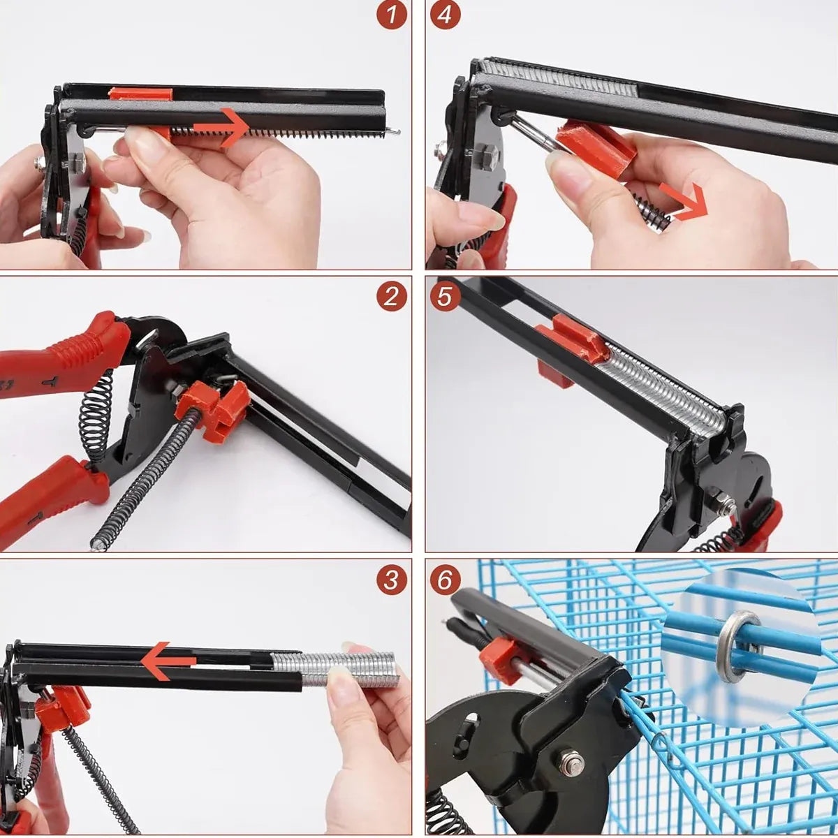 M-Type Nail Ring Pliers Professional Steel Cage Fastener Installation Tool
