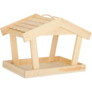 Bird Feeder Wooden For Outside Hanging Birds House Outdoor Wild Garden Decors