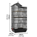 Parrot Cage Large Size Bird Cage Luxury Villa Style Metal Aviary for Pet Indoor