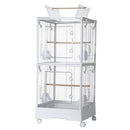 Bird Cage Double Layer Metal Villa Large Size Aviary House for Parrot Pet Indoor