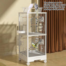Bird Cage Double Layer Metal Villa Large Size Aviary House for Parrot Pet Indoor