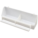 Bird Food Feeder Trough Box Water Bowl Container Cage Accessories Easy Install