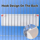 Bird Food Feeder Trough Box Water Bowl Container Cage Accessories Easy Install