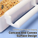 Bird Food Feeder Trough Box Water Bowl Container Cage Accessories Easy Install