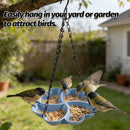 Easy Fill Hanging Wild Bird Feeder All Weather Outdoor Garden Waterer Decor Set