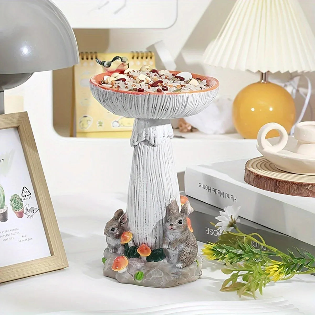 Resin Garden Decoration Animal Bird Feeder Amazon Bestseller Yard Ornament Decor