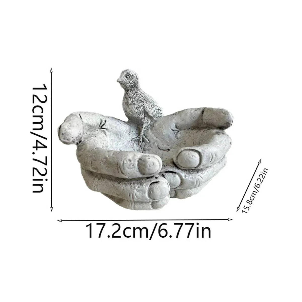 Creative Unique Resin Bird Feeder Garden Ornament Decorative Lawn Statue Outdoor