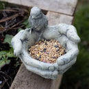 Creative Unique Resin Bird Feeder Garden Ornament Decorative Lawn Statue Outdoor