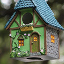 Bird House Resin Nest Outdoor Hanging Shed Feeder for Garden Yard Decorative Use