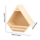 Wooden Garden Hanging Bird House Nest Box Outdoor Yard Wild Bird Shelter Decor