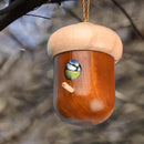 Wooden Bird Nest Cage Hummingbird Feeder House Hanging Home Garden Decorations - 4