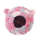 Hanging Warm Cotton Nest Hammock Cozy Bed for Parrots and Other Bird Species - Pink