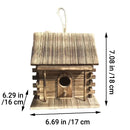 Wooden Bird House Outdoor Nest Breeding Box Pet Bird Shelter Hanging Cage