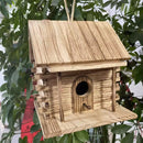 Wooden Bird House Outdoor Nest Breeding Box Pet Bird Shelter Hanging Cage
