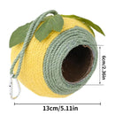 Bird Nest Parrot Nest Coconut Shell Braided Twine Colourful Cage Hanging Bed - Green-Yellow-Screw Model