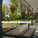 10PCS Hanging Reflective Bird Deterrent Wind Spinner Outdoor Garden Yard