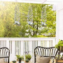10PCS Hanging Reflective Bird Deterrent Wind Spinner Outdoor Garden Yard
