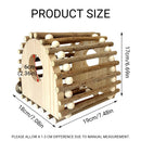 Wooden Bird Nest Durable Indoor Outdoor Garden Decor for Birds Sparrow Parrot
