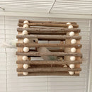 Wooden Bird Nest Durable Indoor Outdoor Garden Decor for Birds Sparrow Parrot