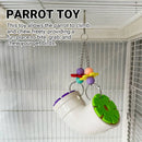 Parrot Foraging Chew Toy Interactive Puzzle Cage Bird Beak Stimulation Acrylic