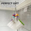 Parrot Foraging Chew Toy Interactive Puzzle Cage Bird Beak Stimulation Acrylic