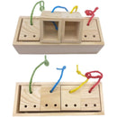 Parrot Foraging Toy Puzzle Training Chewing Toy Pine Wood Sturdy Durable