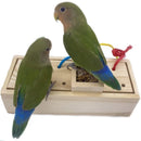 Parrot Foraging Toy Puzzle Training Chewing Toy Pine Wood Sturdy Durable