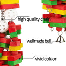 Wooden Parrot Chew Toy Bird Toys for Large and Small Birds Natural Pet Chew Toy - Apple