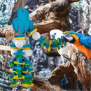 Wooden Parrot Chew Toy Bird Toys for Large and Small Birds Natural Pet Chew Toy - Apple