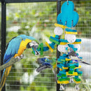 Wooden Parrot Chew Toy Bird Toys for Large and Small Birds Natural Pet Chew Toy - Blueberry