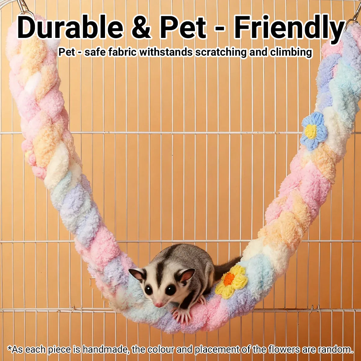Small Pets Climbing Rope for Small Pet Cage Play Exercise Chewing Toy Use - Green