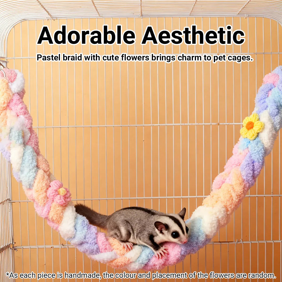 Small Pets Climbing Rope for Small Pet Cage Play Exercise Chewing Toy Use - Green