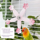 Spinning Windmill Bird Cage Toy 360 Degree Rotation Pecking Boredom Relief Play