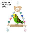 Colorful Parrot Swing Bird Perch Stand Stick Play Toy For Small Medium Parrots
