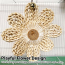 Parrot Corn Husk Chew Toy Large Woven Flower Cage Hanging
