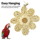 Parrot Corn Husk Chew Toy Large Woven Flower Cage Hanging
