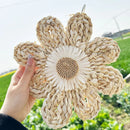 Parrot Corn Husk Chew Toy Large Woven Flower Cage Hanging