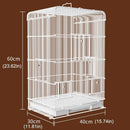 Large Parrot Birdcage with Stand for Birds Play Area Pet Habitat Flight Cage