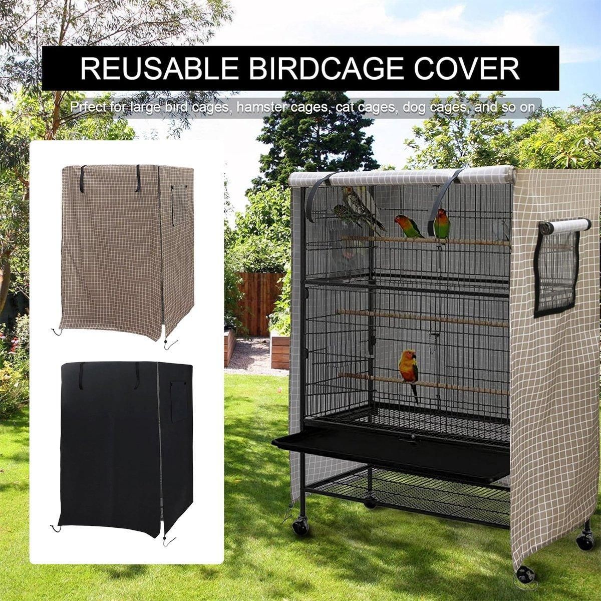 Waterproof Bird Cage Cover Outdoor Sun Rain Protection Pet Accessory