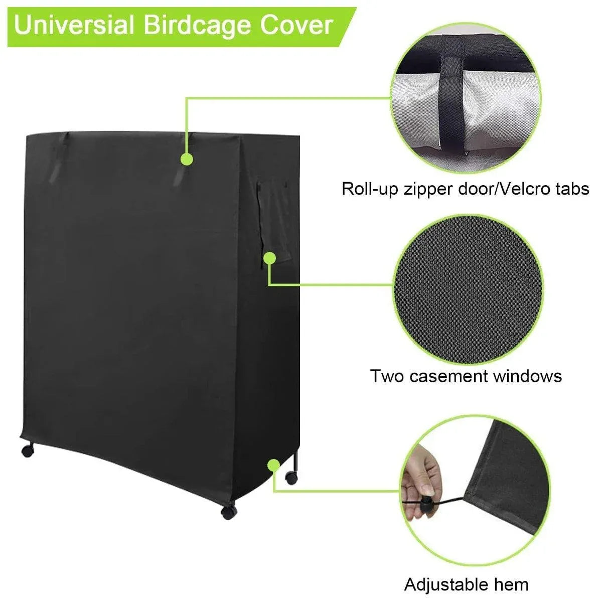 Waterproof Bird Cage Cover Outdoor Sun Rain Protection Pet Accessory