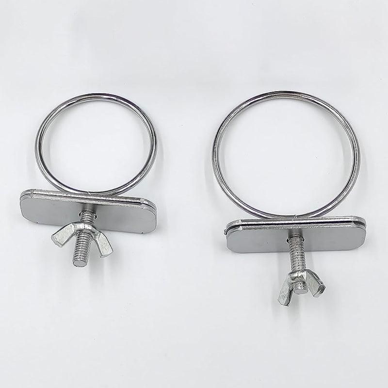 2X 4/5/6Cm Parrot Pet Stainless Steel Food Water Bowl Bird Feeder Crate Cage - 4CM*2PCS