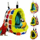 Bird Parrot Hammock Pet Sleep Cotton Nest Hang Cave Cage Plush Hut Tent Bed Warm - M