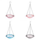 Balcony Bird Feeder Hanging Rail Mount Outdoor Suspended Feeding Station Garden - Grey