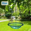 Balcony Bird Feeder Hanging Rail Mount Outdoor Suspended Feeding Station Garden - Purple