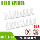Lambu 10X 50Cm Anti Bird Spikes Pigeon Deterrent Repellent Bird Sting Stainless - 20 Groups