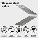 Lambu 10X 50Cm Anti Bird Spikes Pigeon Deterrent Repellent Bird Sting Stainless - 20 Groups