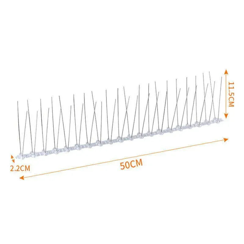 Lambu 10X 50Cm Anti Bird Spikes Pigeon Deterrent Repellent Bird Sting Stainless - 20 Groups