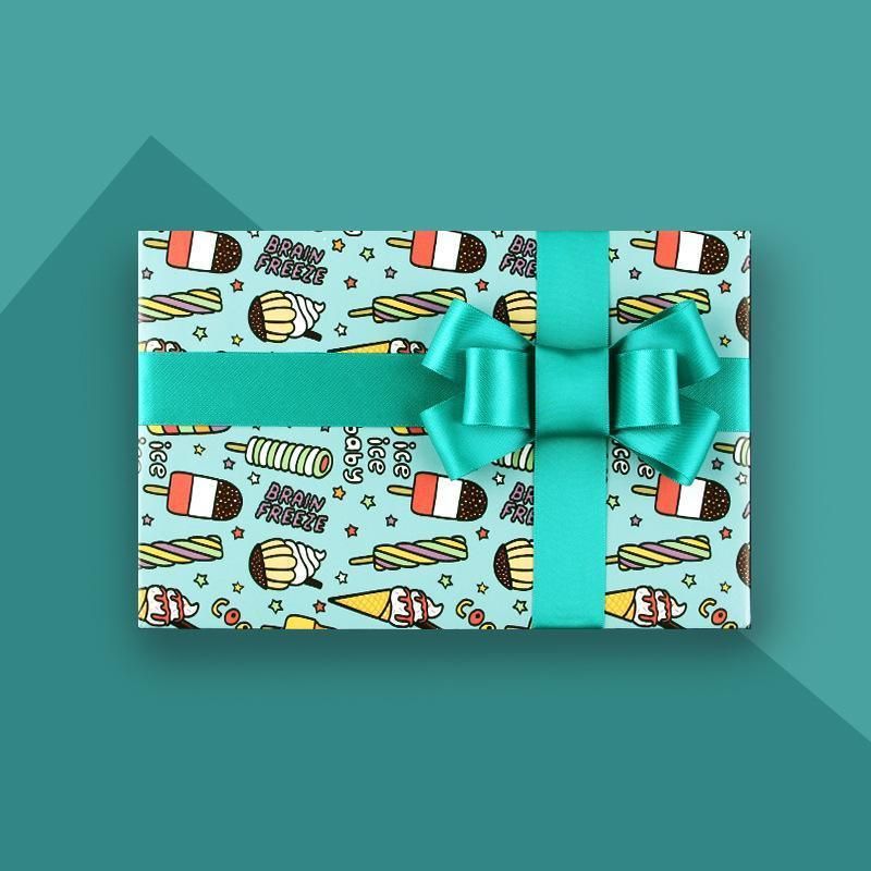 20pcs Cute Animal Cartoon Gift Wrapping Paper for Toys Bookskin and Crafts - Blue Car-20PCS