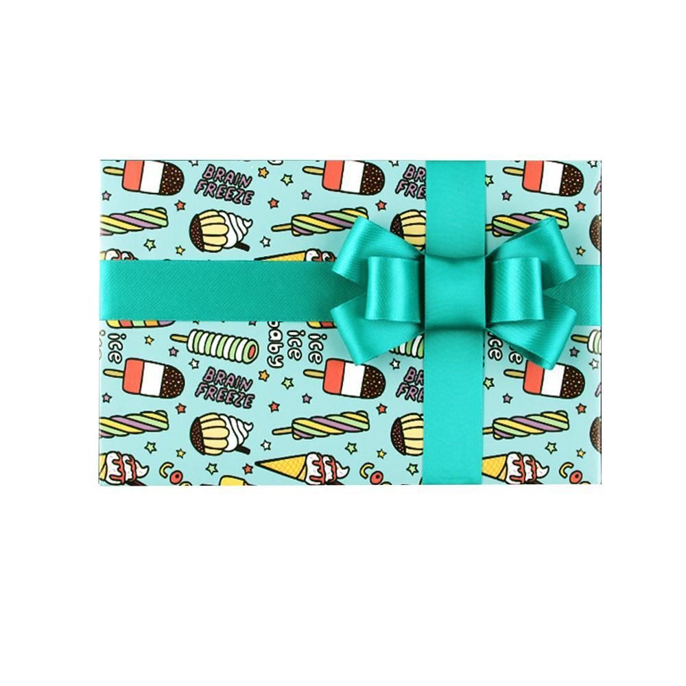 20pcs Cute Animal Cartoon Gift Wrapping Paper for Toys Bookskin and Crafts - Ice cream-20PCS